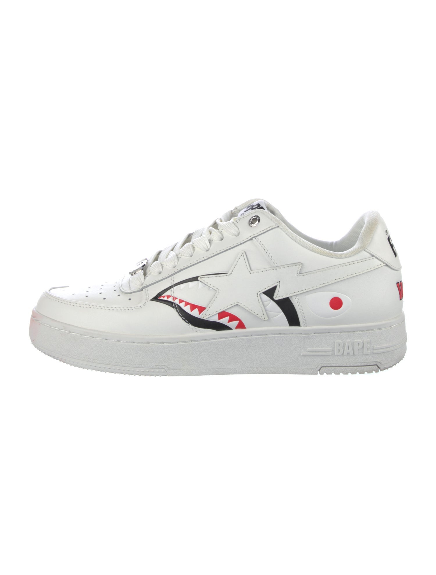 BAPE Leather Printed Sneakers