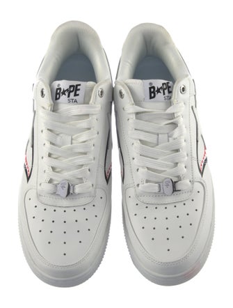 BAPE Leather Printed Sneakers