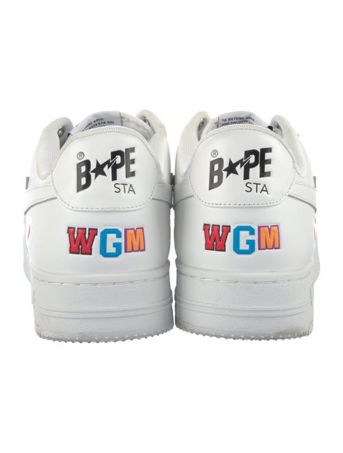 BAPE Leather Printed Sneakers