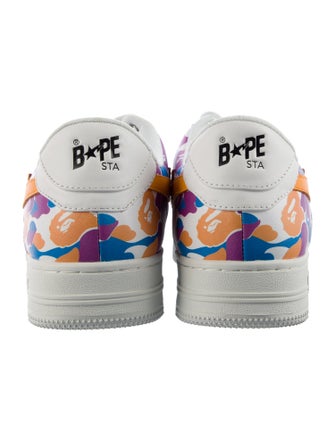 BAPE Leather Printed Sneakers