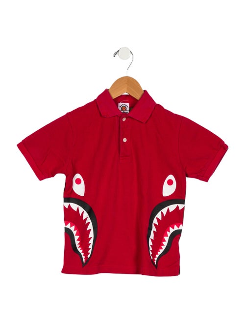 BAPE Kids Shark Camo Polo Shirt