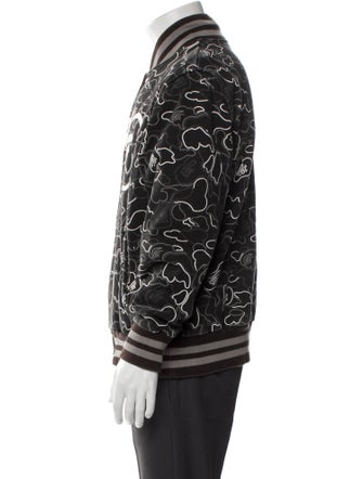 BAPE Camo Varsity 'Black' Printed Bomber Jacket