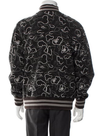 BAPE Camo Varsity 'Black' Printed Bomber Jacket