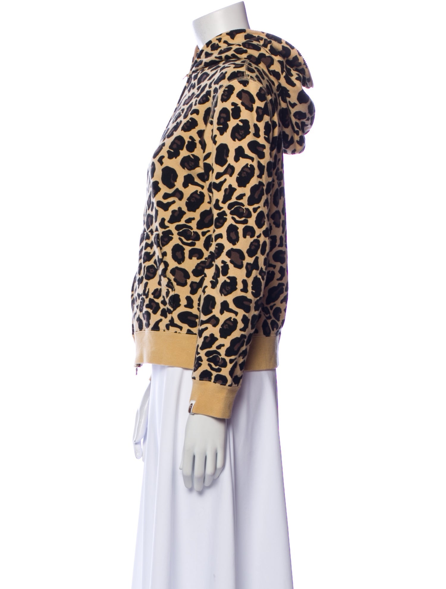 A Bathing Ape Animal Print Crew Neck Sweater