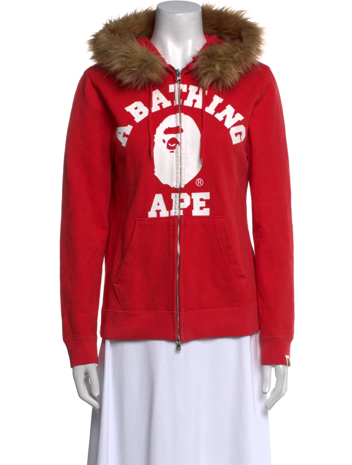 A Bathing Ape College Logo Graphic Print Sweater