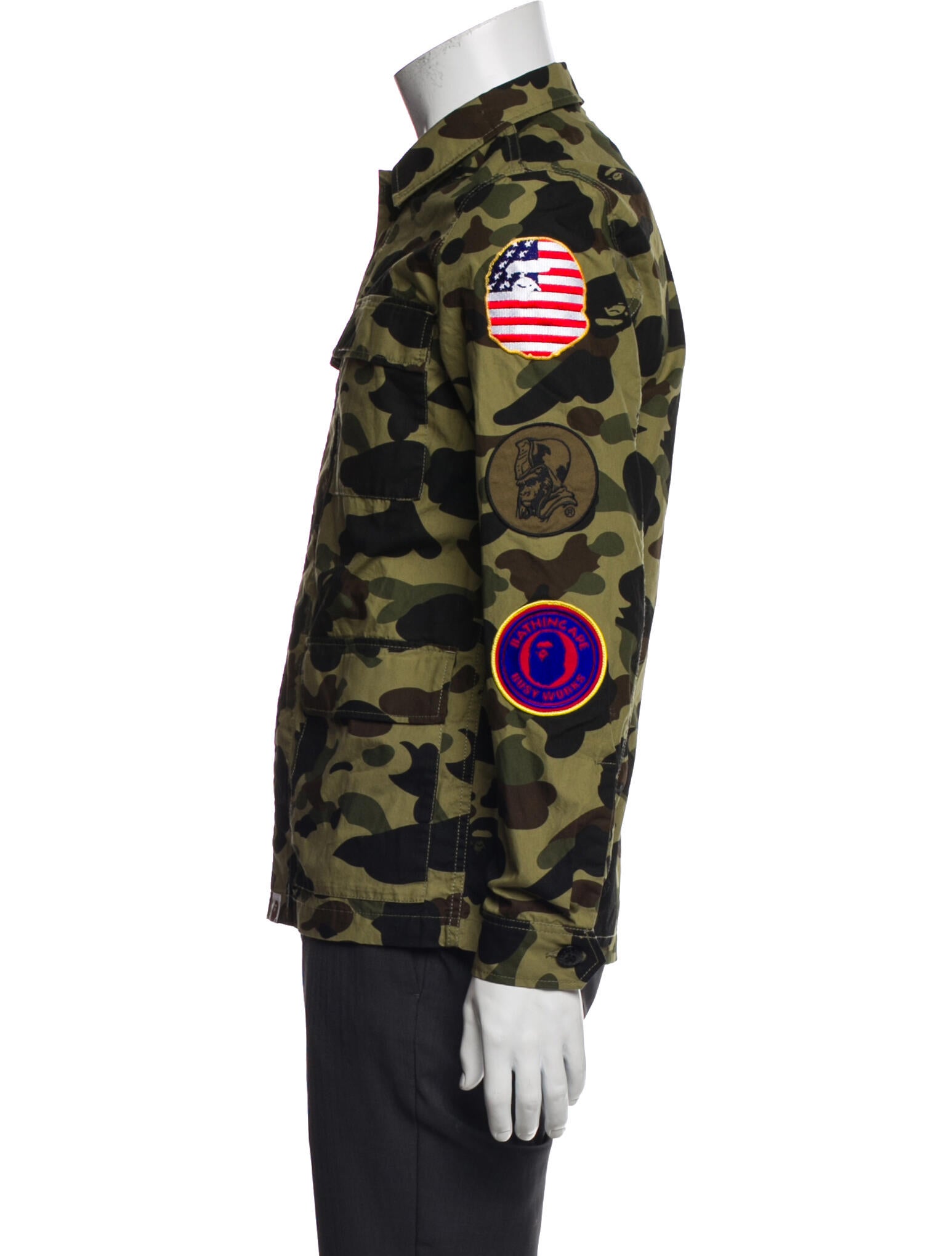 A Bathing Ape Military Printed Utility Jacket