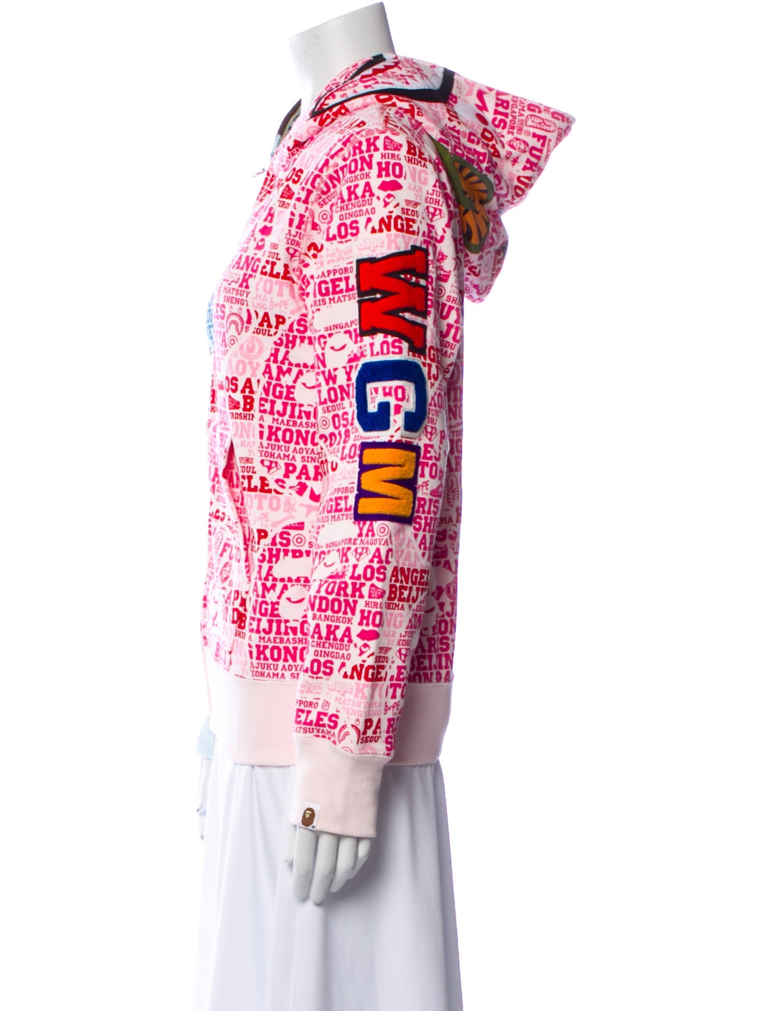 A Bathing Ape XXV Cities Full Shark Graphic Print Cardigan w/ Tags