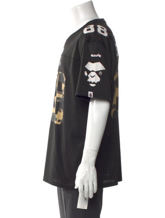 BAPE Football Jersey Tie-Dye Print T-Shirt