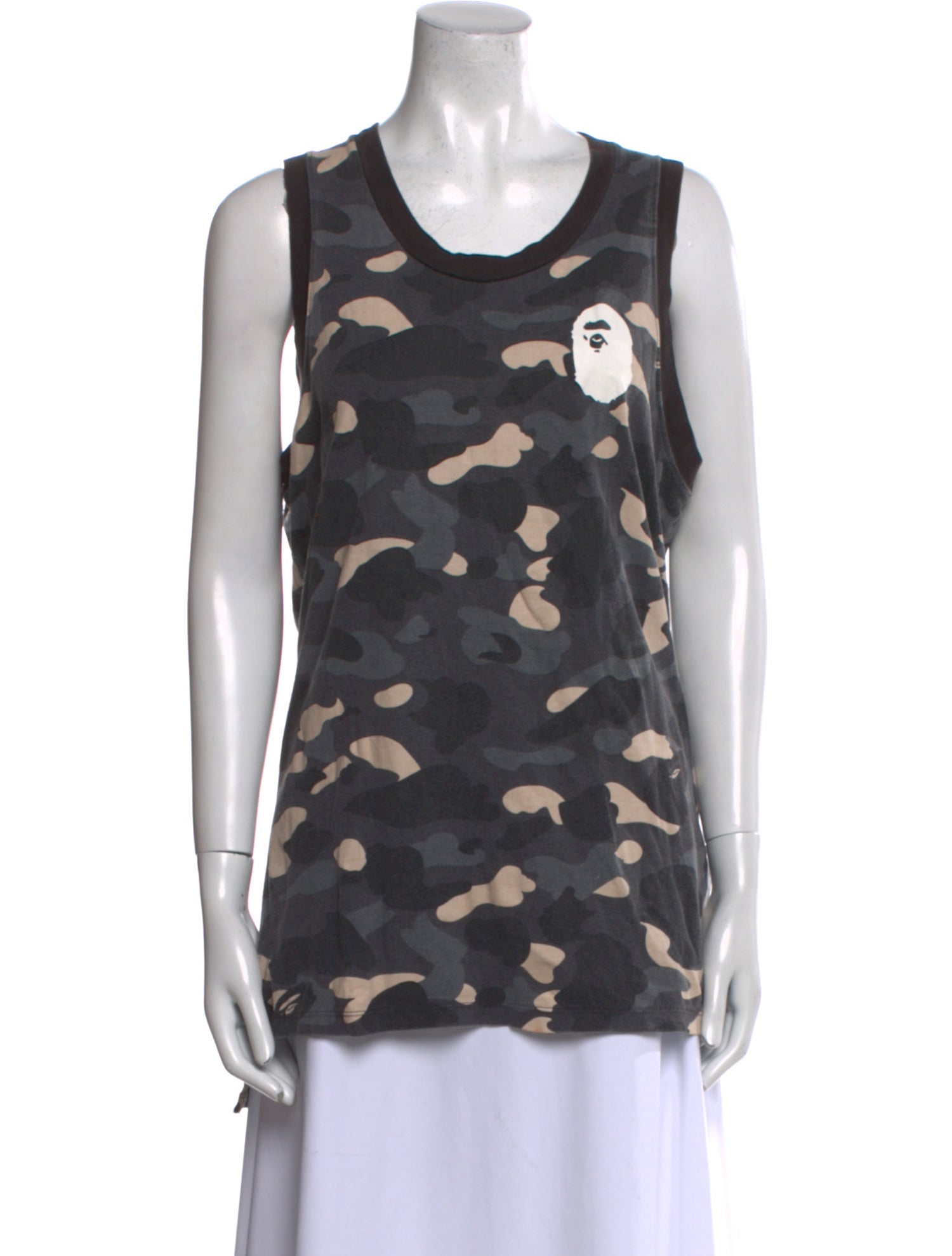 BAPE Printed Scoop Neck Top