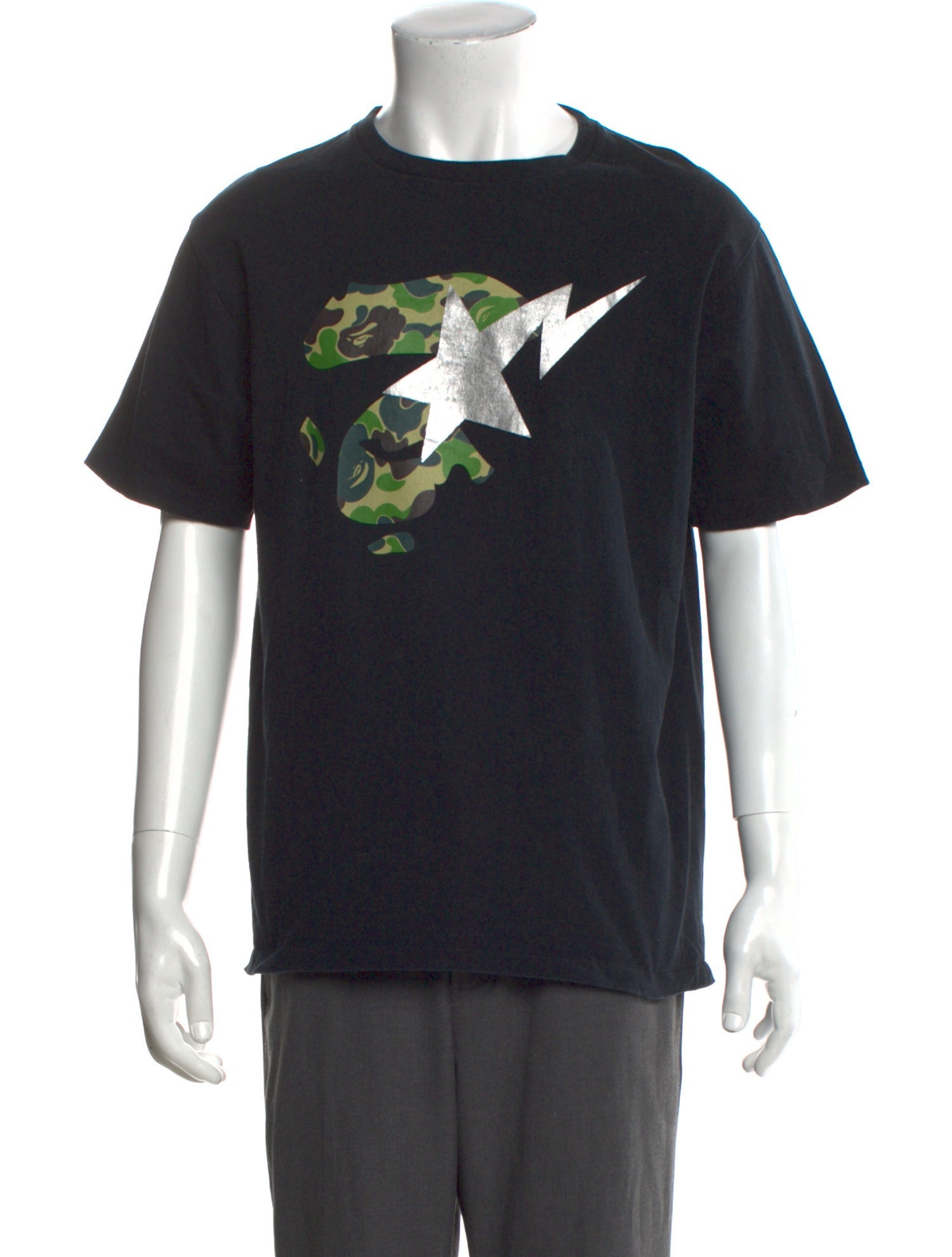 BAPE Graphic Print Crew Neck T-Shirt