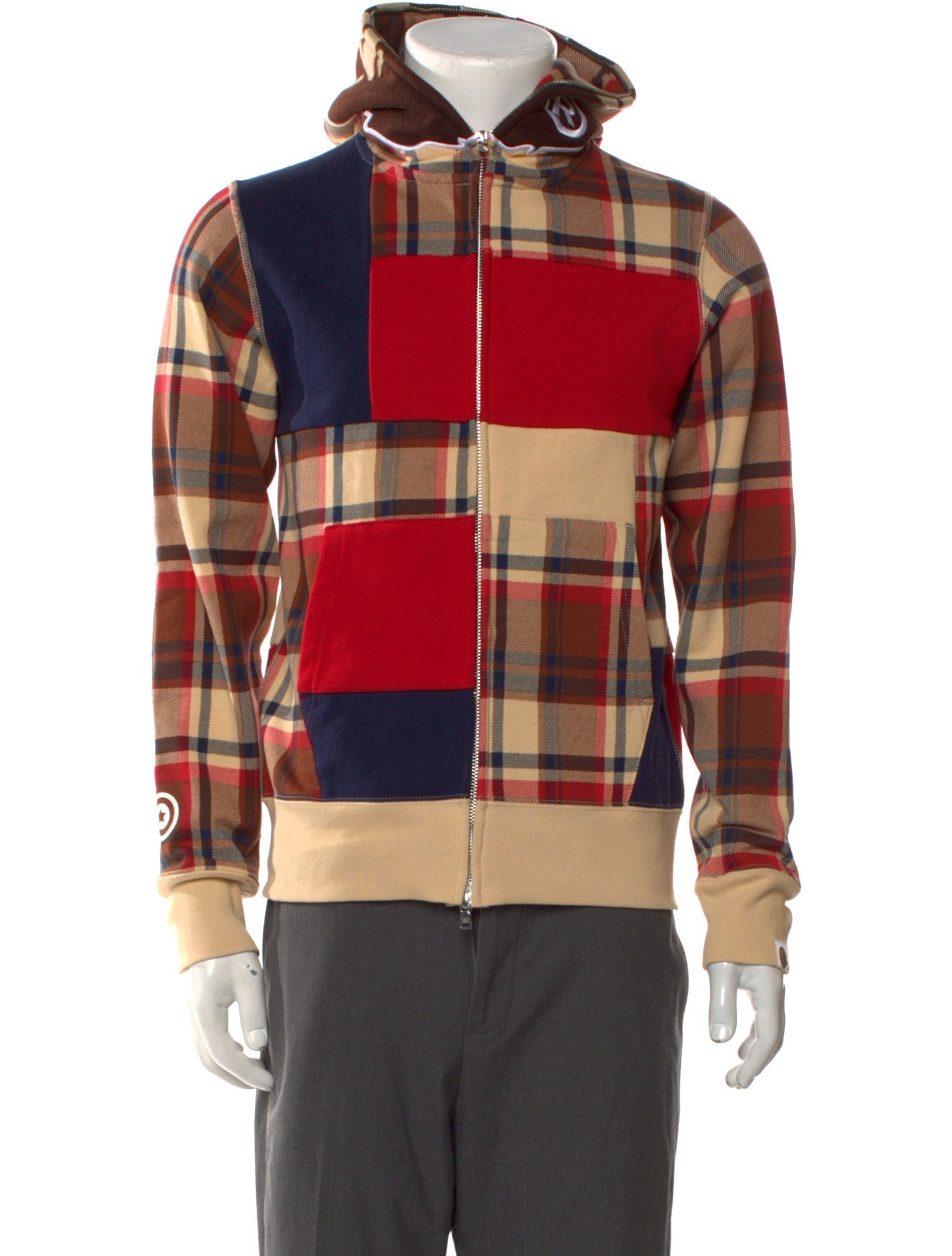 BAPE 2021 BAPE Check 2nd Ape Full Zip Hoodie w/ Tags