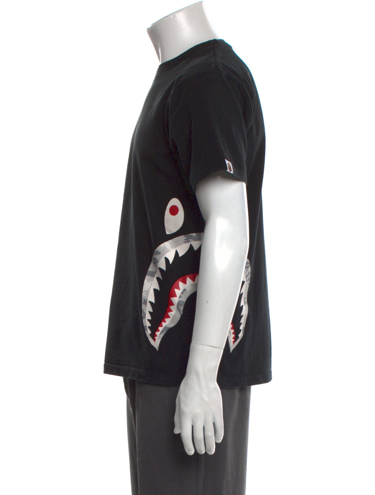 BAPE Digital Camo Shark Graphic Print T-Shirt