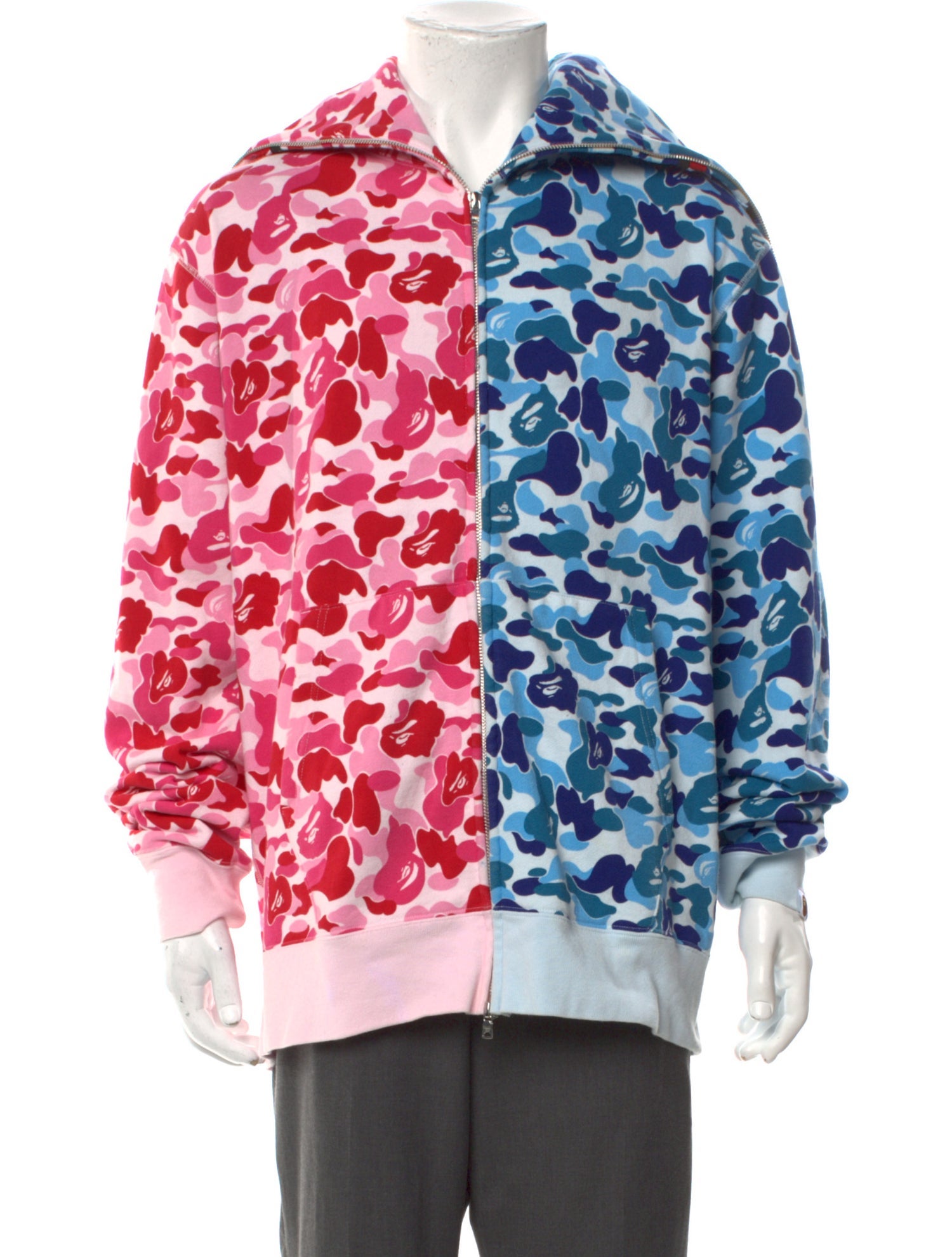 BAPE Full Zip Camo Shark Printed Hoodie