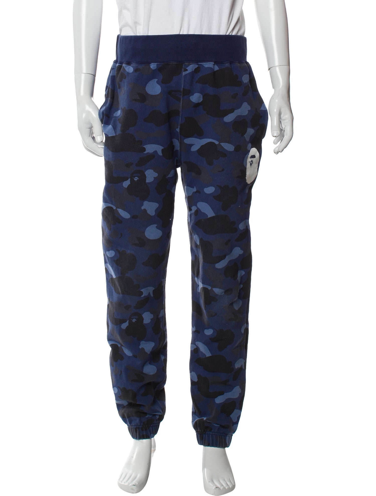 A Bathing Ape Camo Head Logo Sweatpants Joggers
