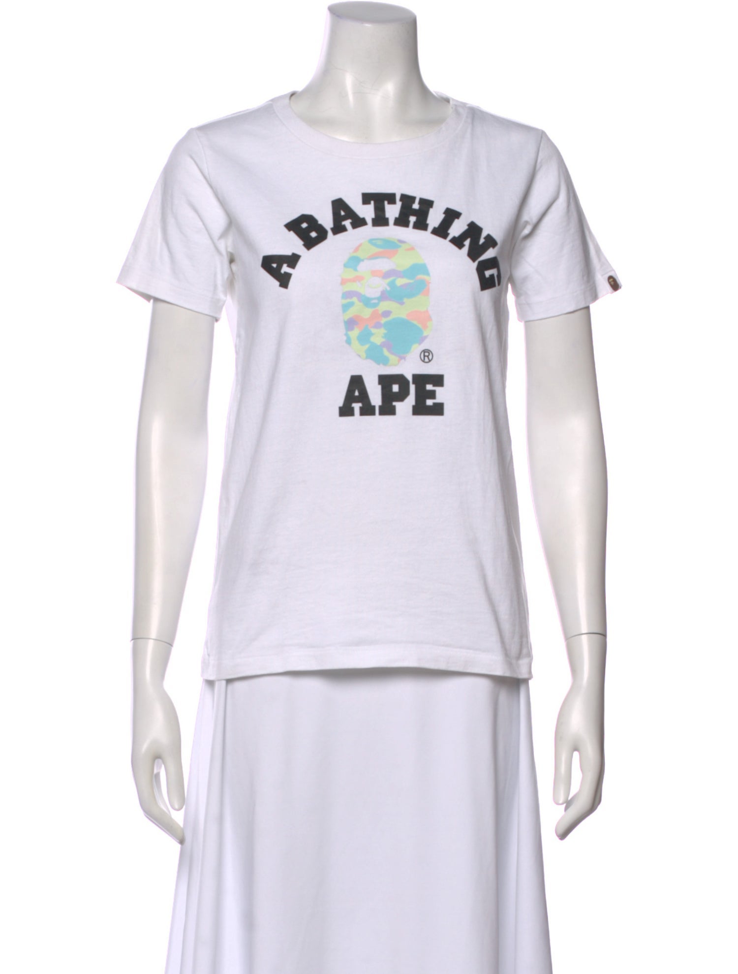 BAPE College Logo Graphic Print T-Shirt