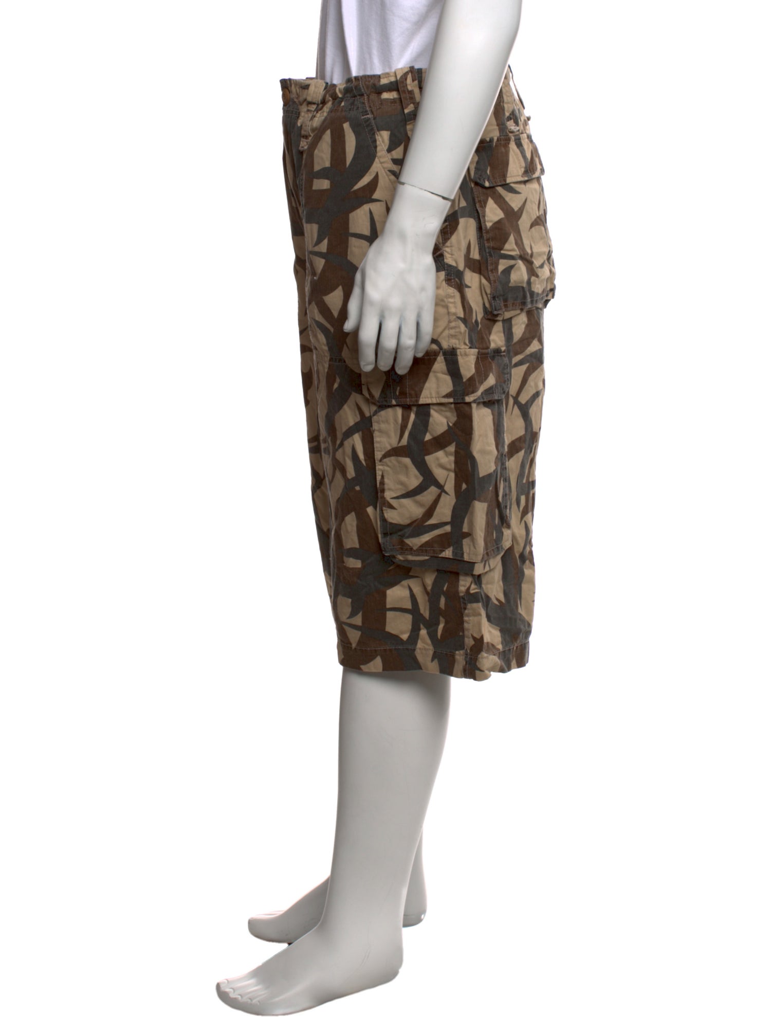 BAPE Camouflage Print Cargo Shorts