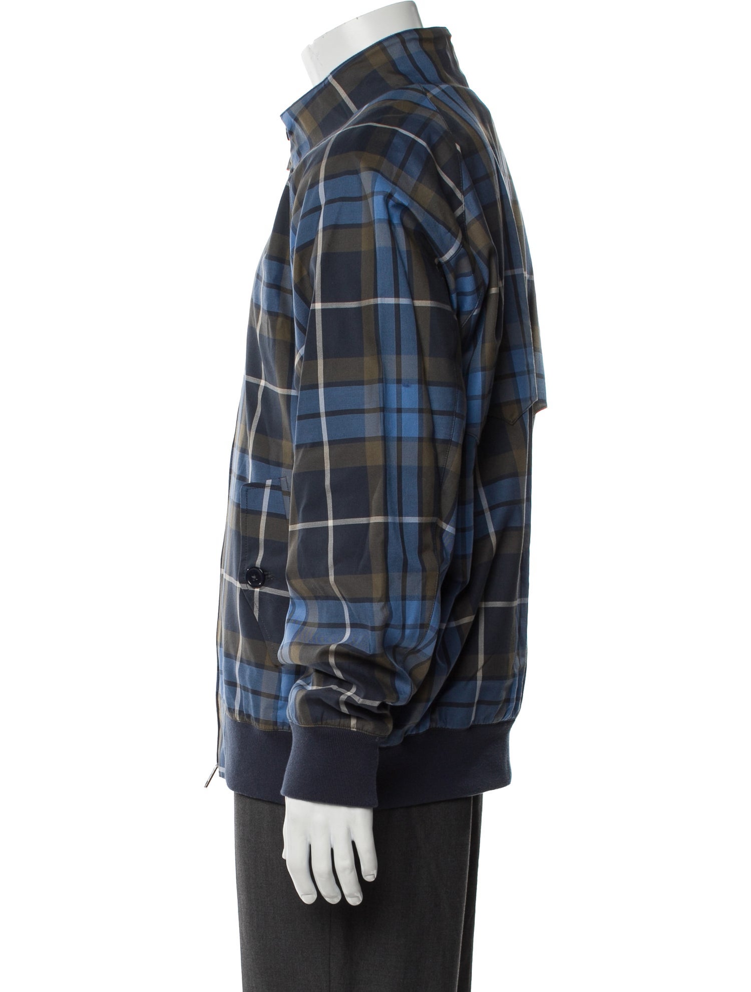 Baracuta Plaid Print Jacket
