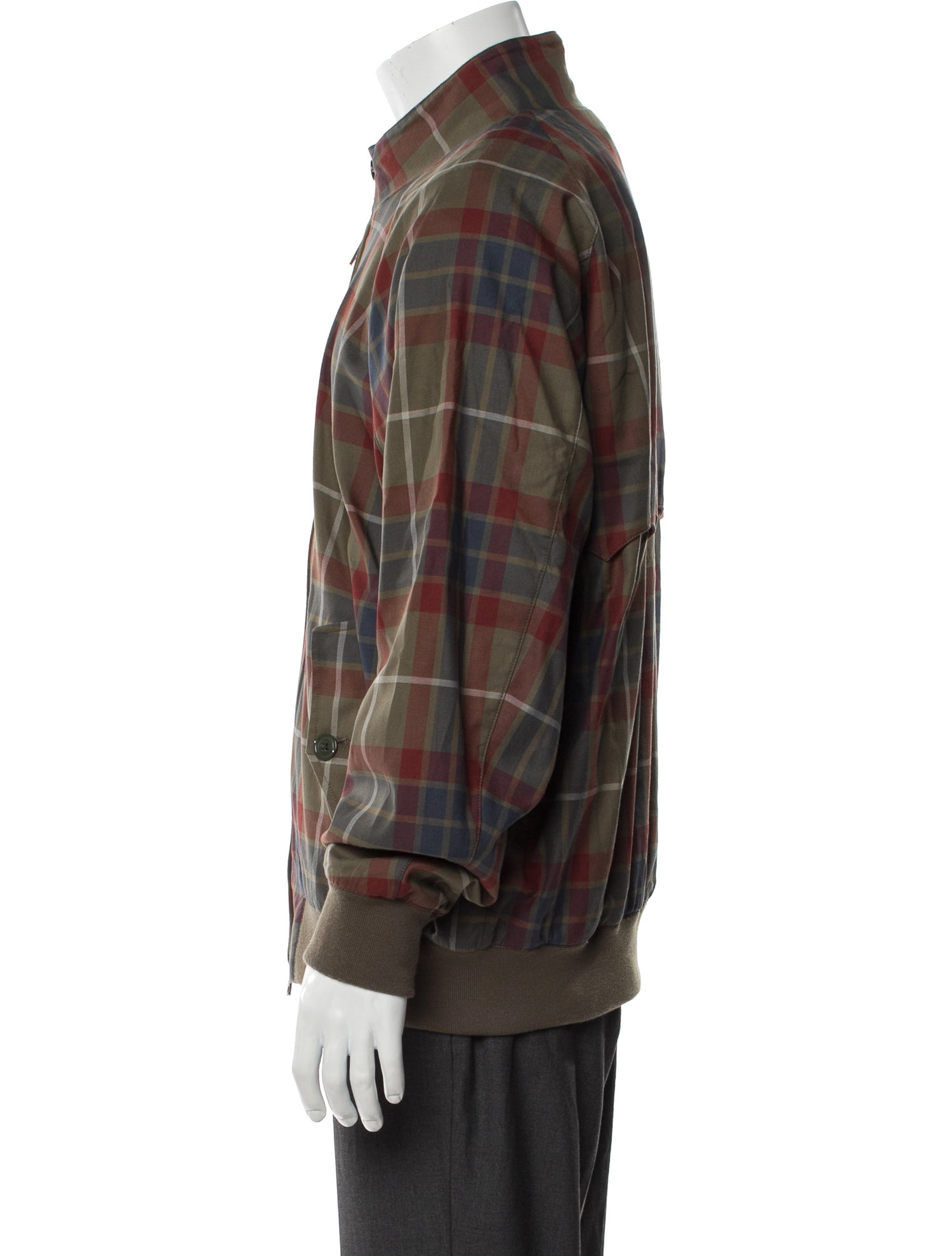 Baracuta Plaid Print Jacket