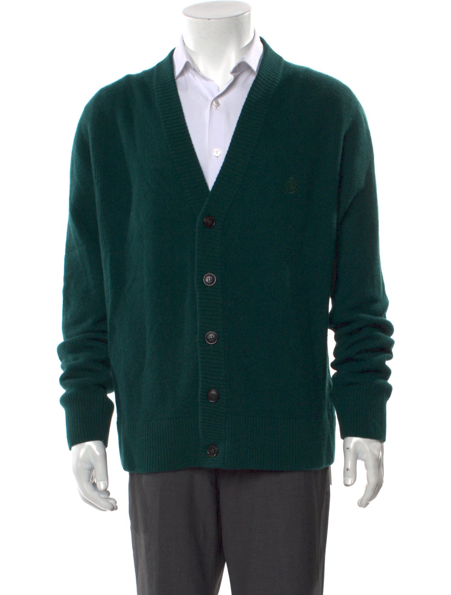 Baracuta Wool V-Neck Cardigan