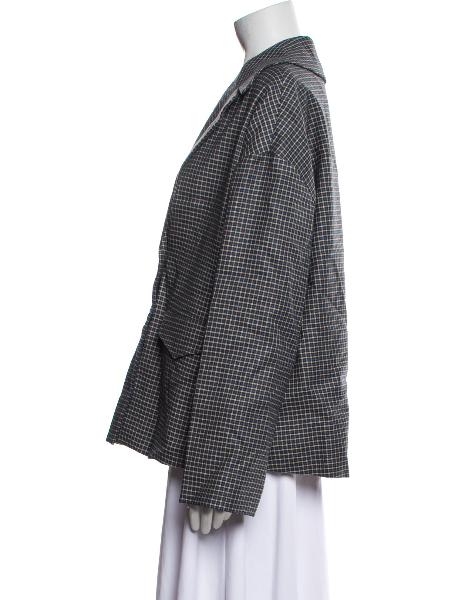 Baracuta Wool Houndstooth Print Blazer w/ Tags