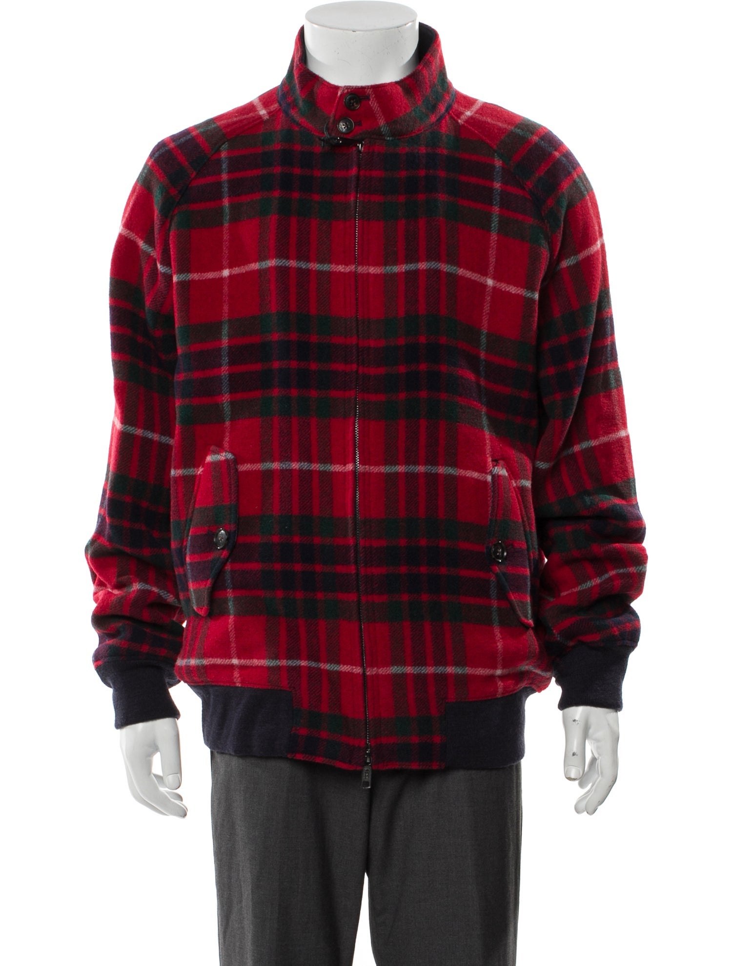 Baracuta Plaid Print Jacket