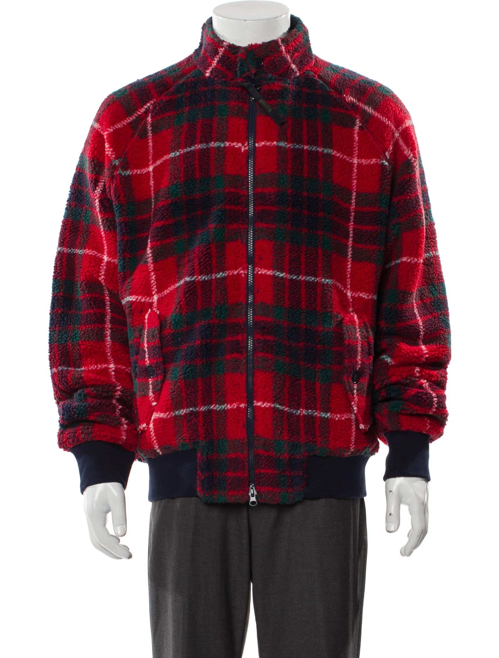 Baracuta Plaid Print Jacket