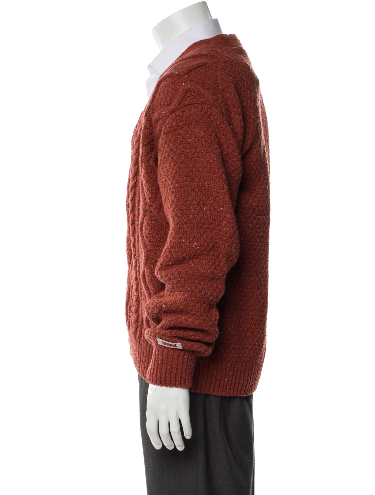 Baracuta Wool V-Neck Cardigan