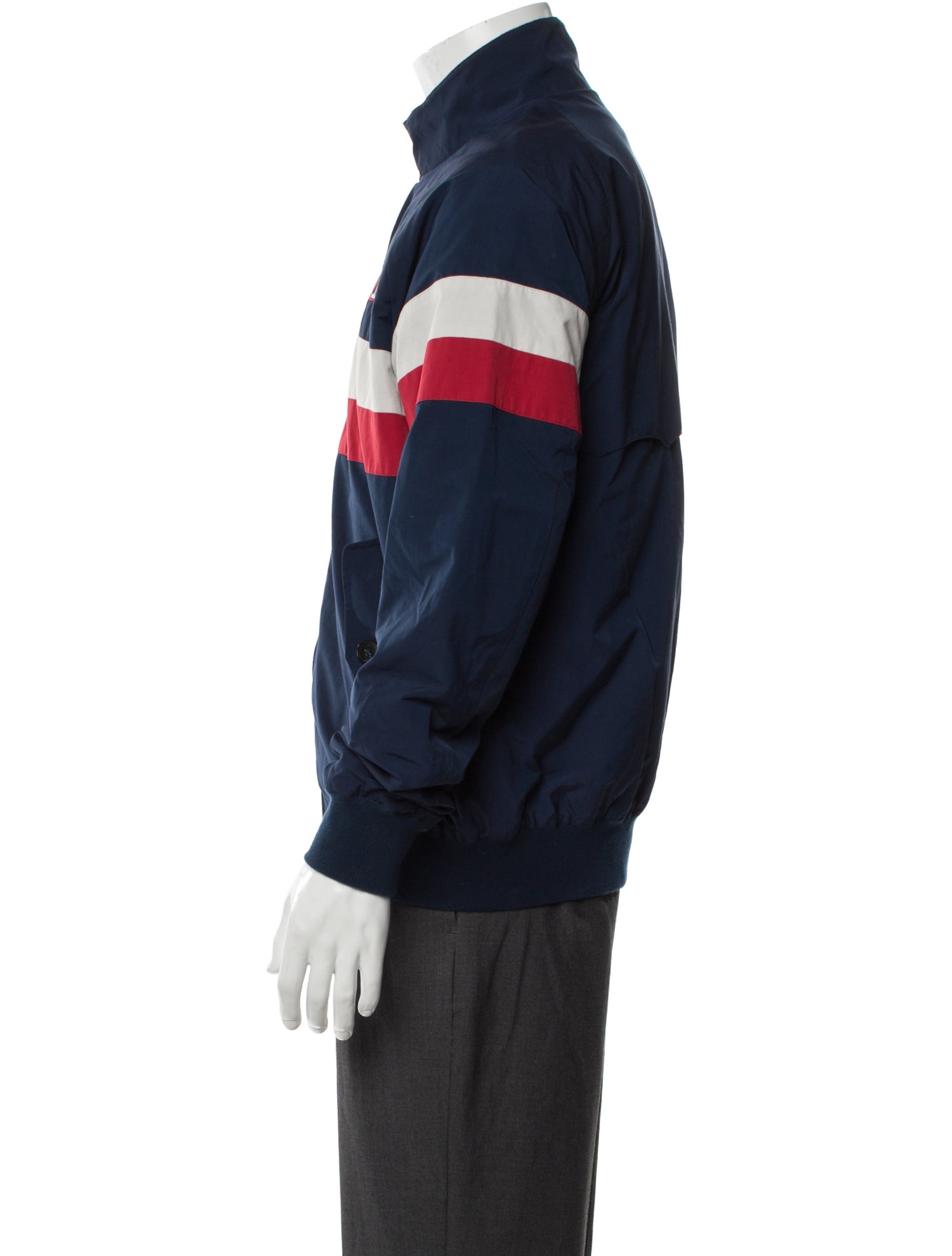 Baracuta Colorblock Pattern Windbreaker