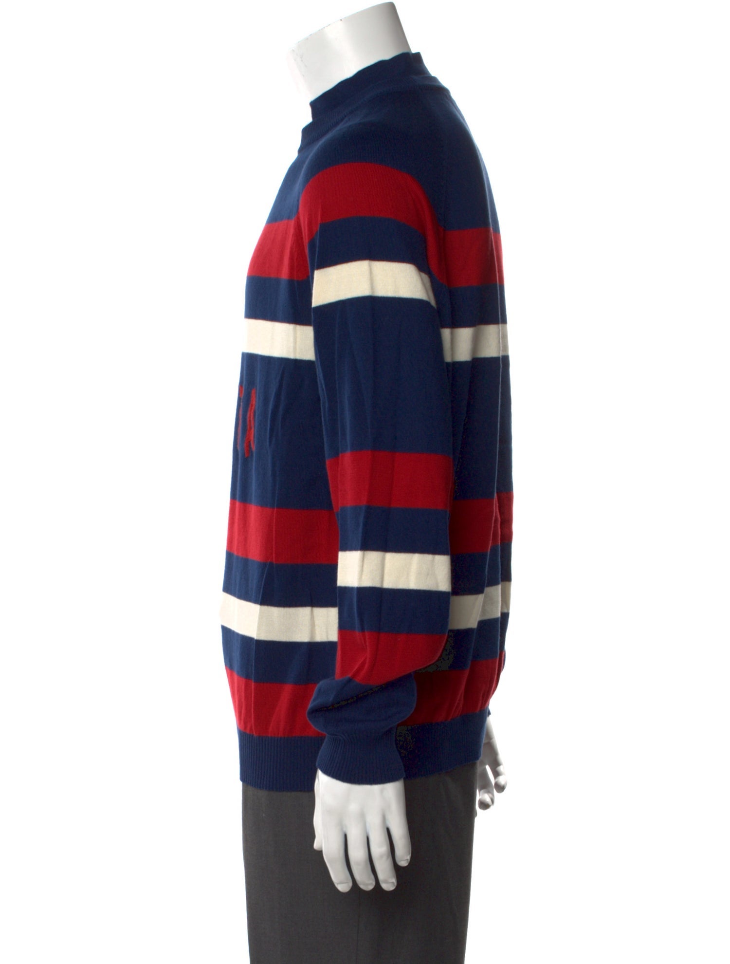 Baracuta Striped Crew Neck Pullover w/ Tags