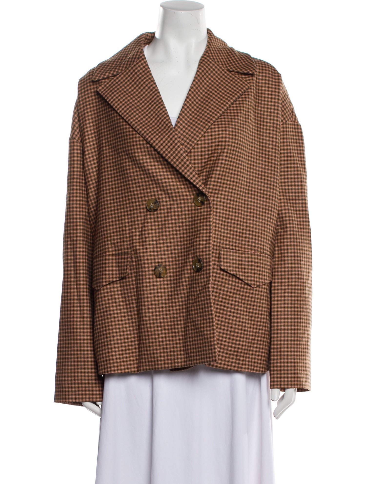 Baracuta Plaid Print Blazer