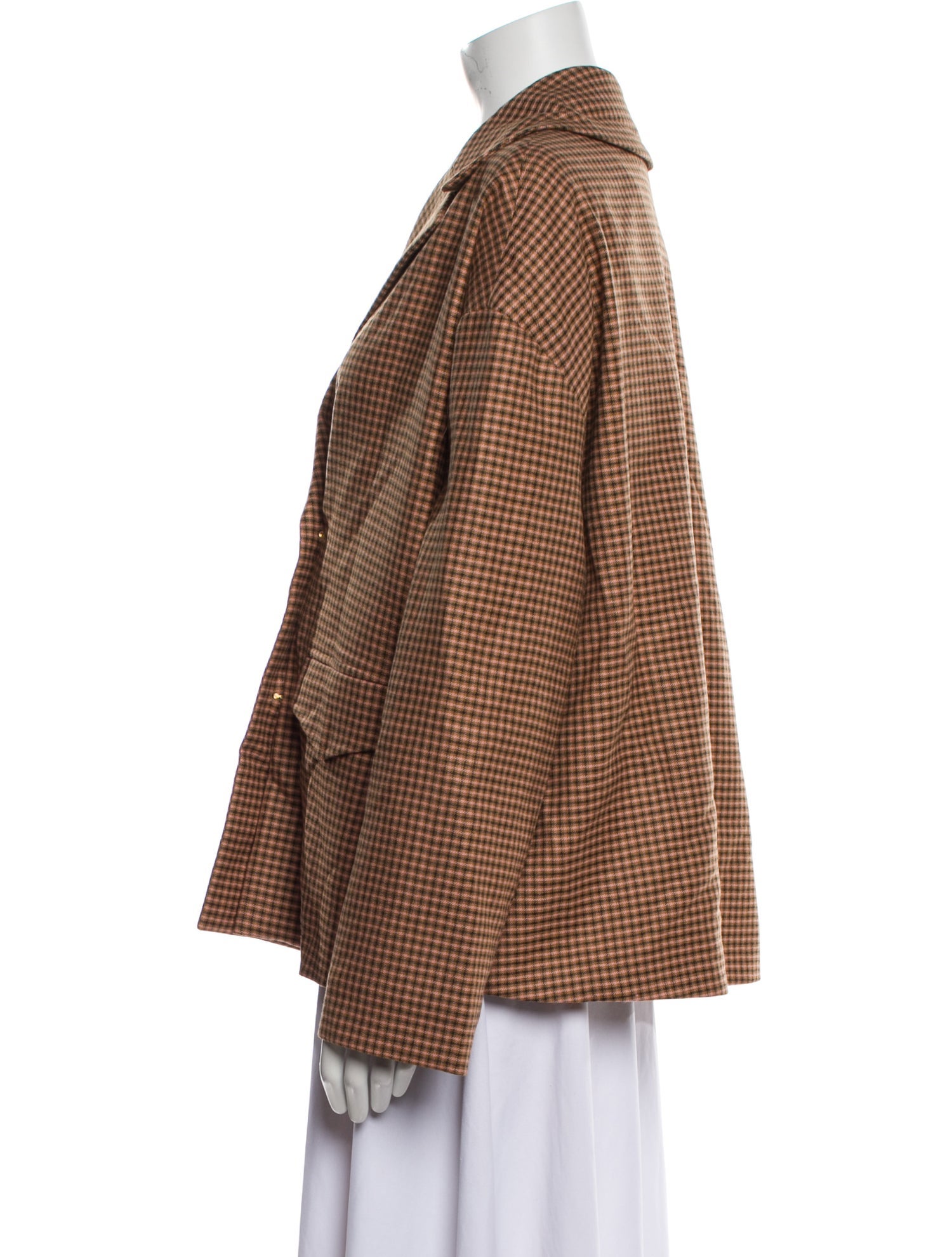 Baracuta Plaid Print Blazer