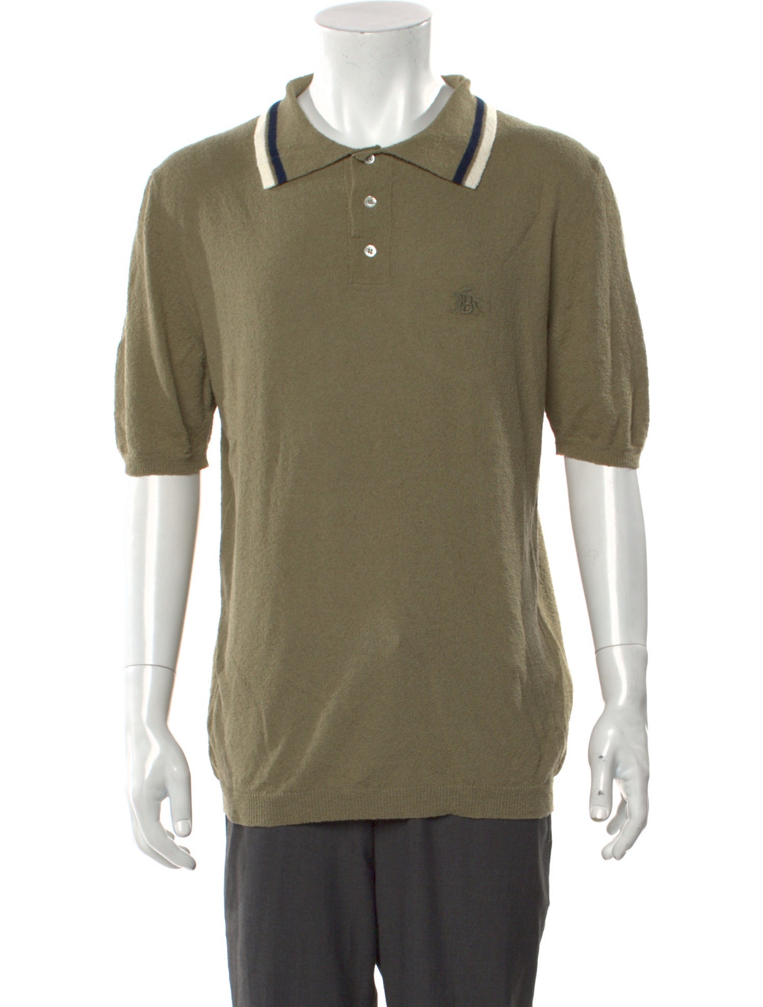 Baracuta Collar Short Sleeve Polo Sweater w/ Tags