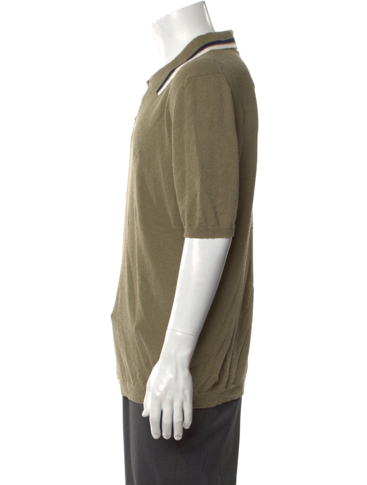 Baracuta Collar Short Sleeve Polo Sweater w/ Tags