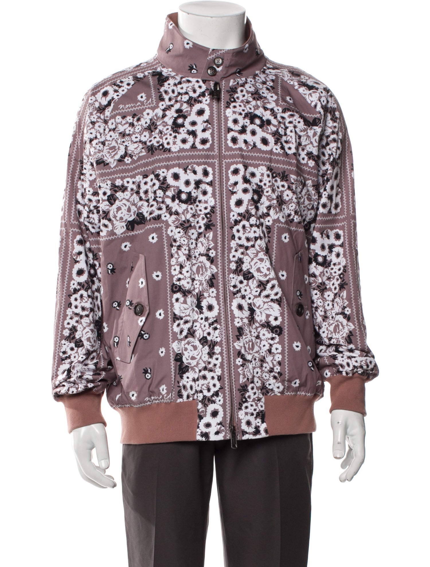 Baracuta Floral Print Trucker Jacket w/ Tags