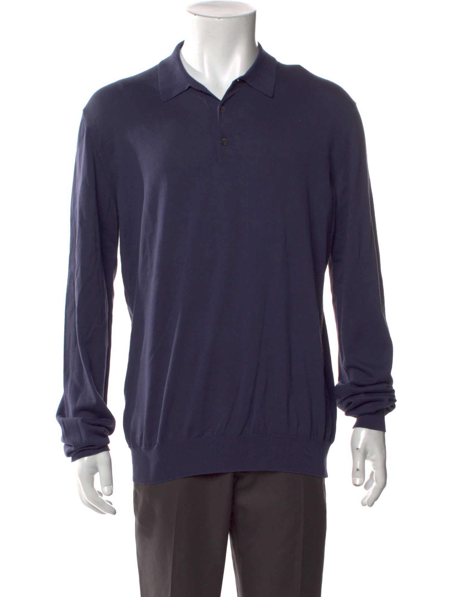 Baracuta Collar Long Sleeve Polo Shirt w/ Tags