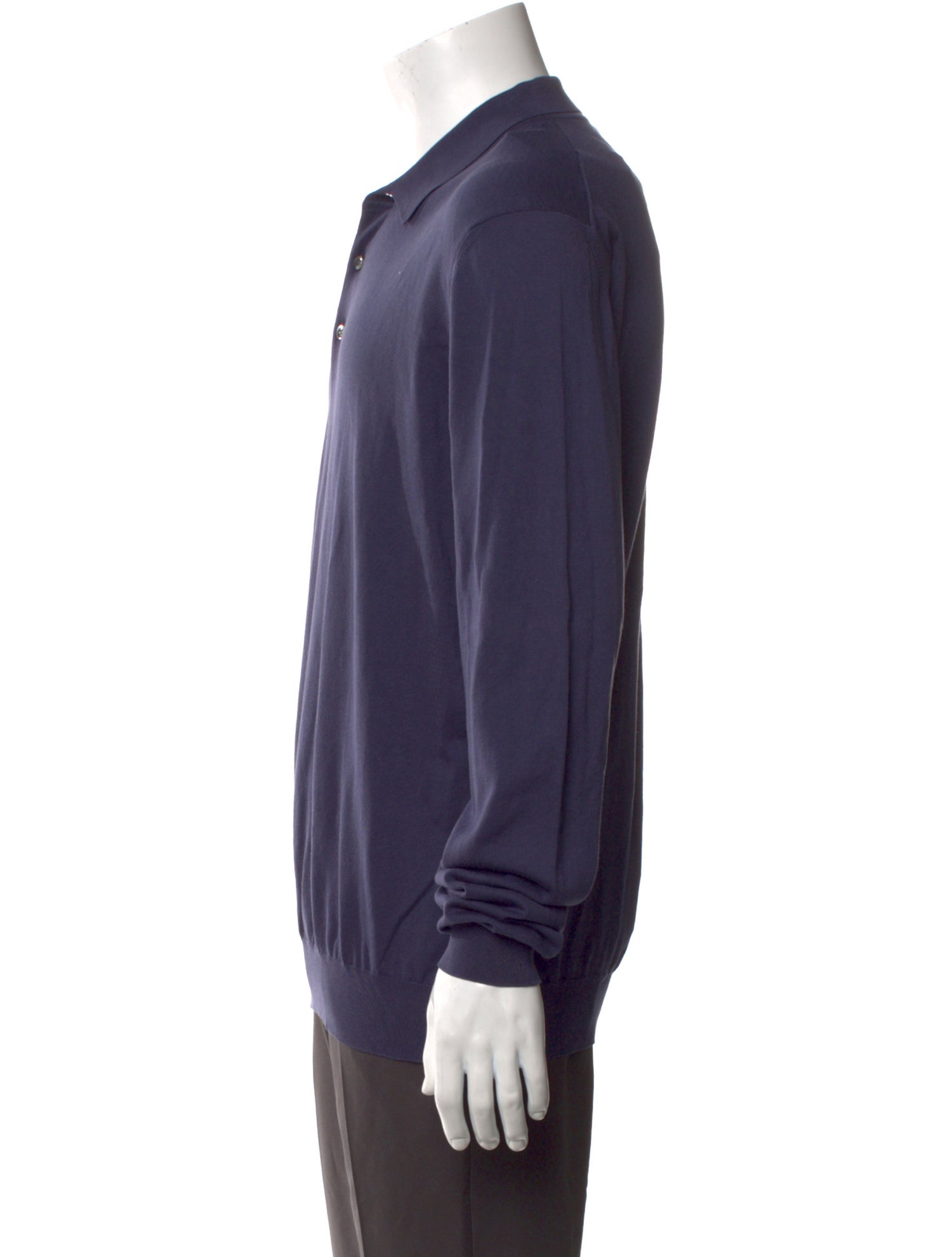 Baracuta Collar Long Sleeve Polo Shirt w/ Tags