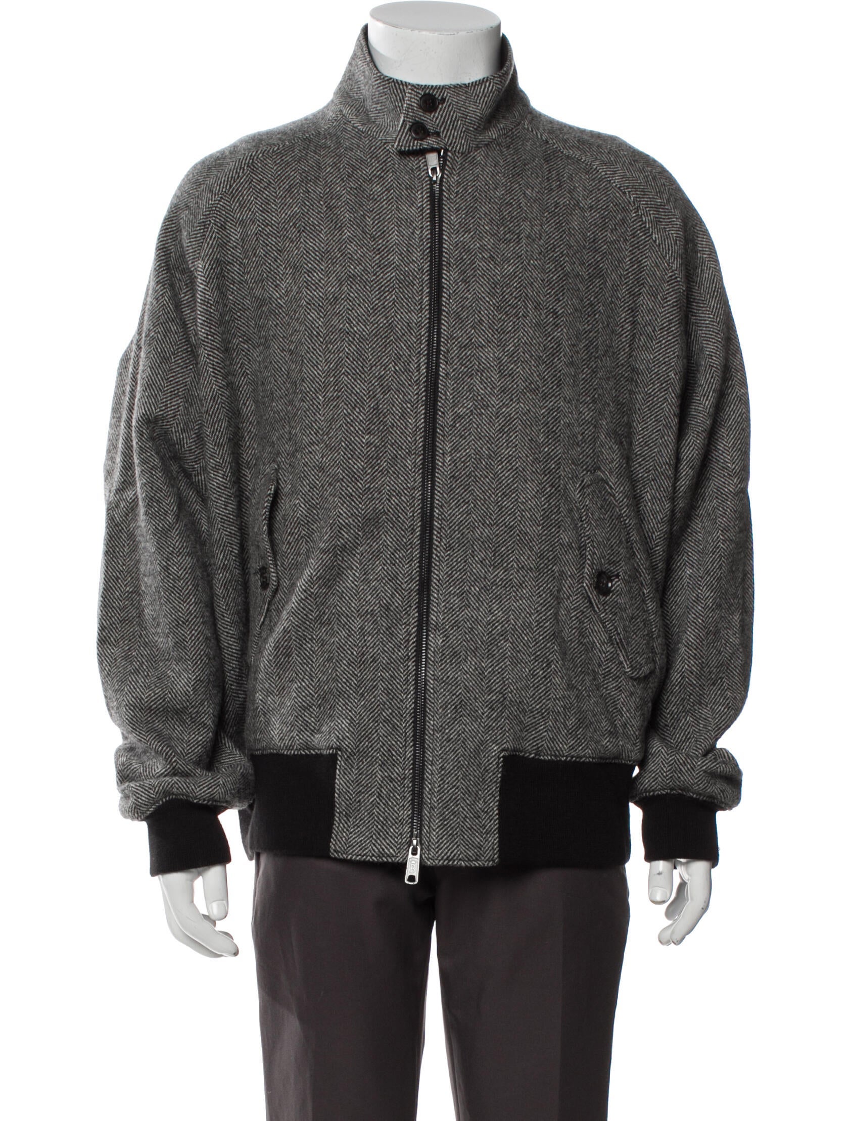 Baracuta Virgin Wool Tweed Pattern Jacket w/ Tags