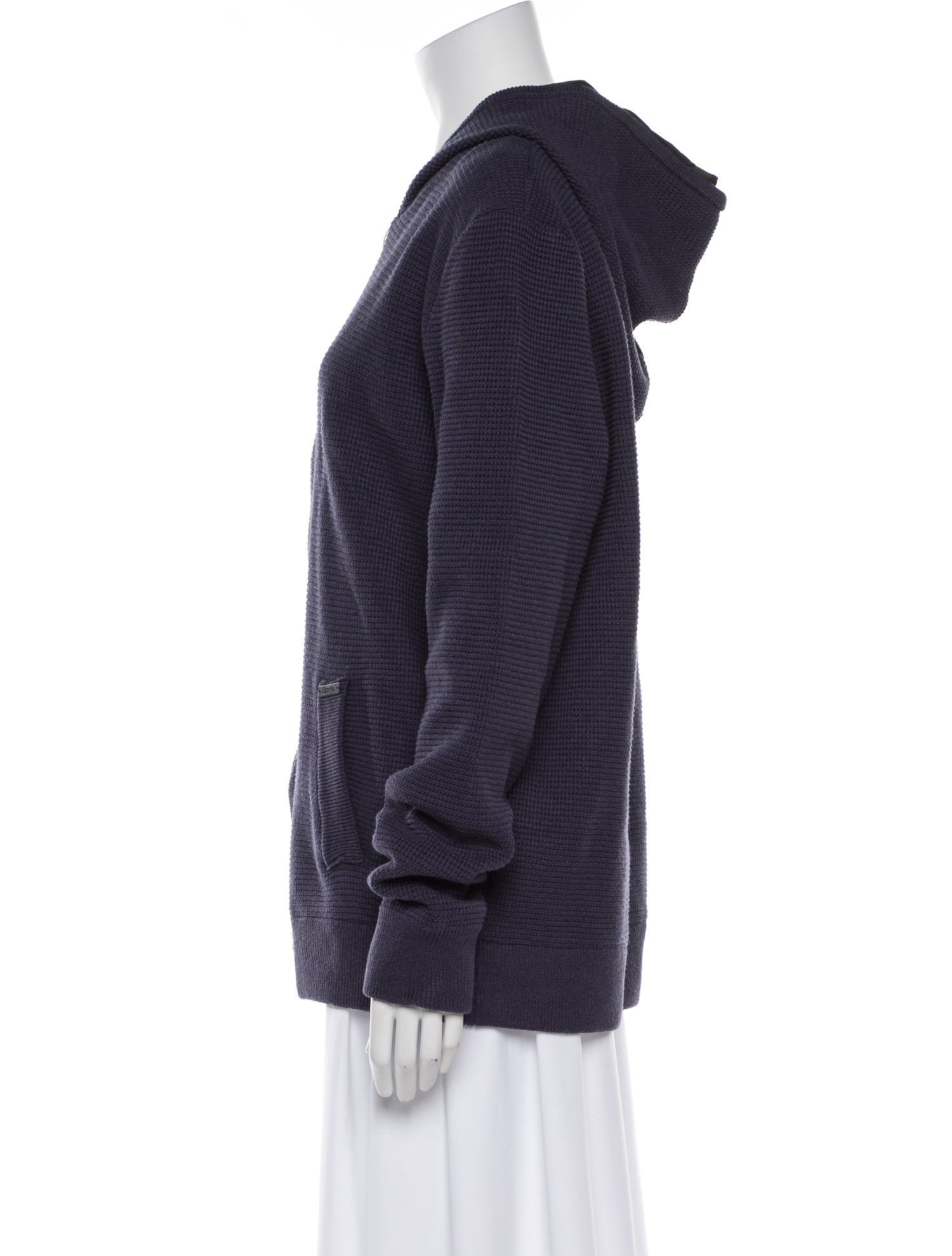 Bark V-Neck Long Sleeve Hoodie