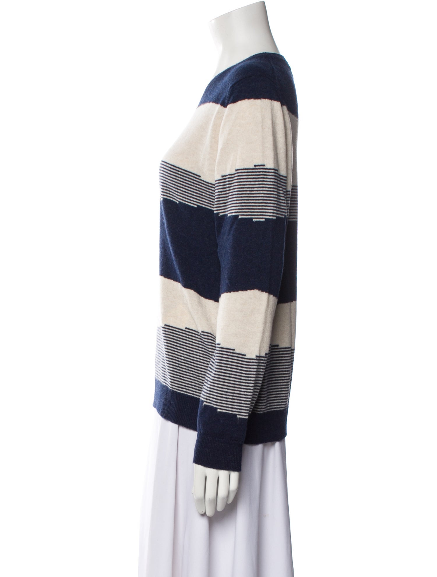 Brora Cashmere Striped Sweater