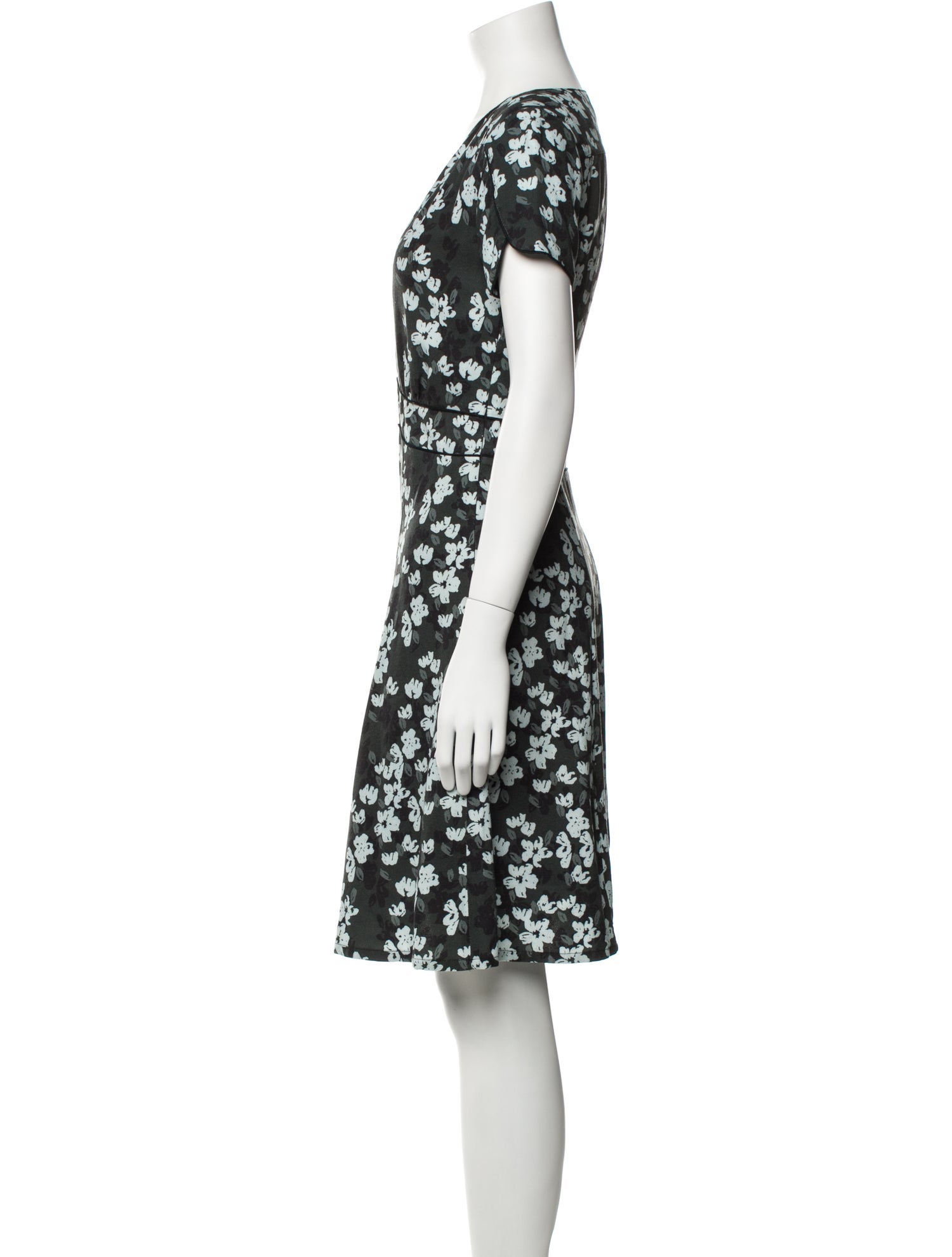 Brora Floral Print Knee-Length Dress