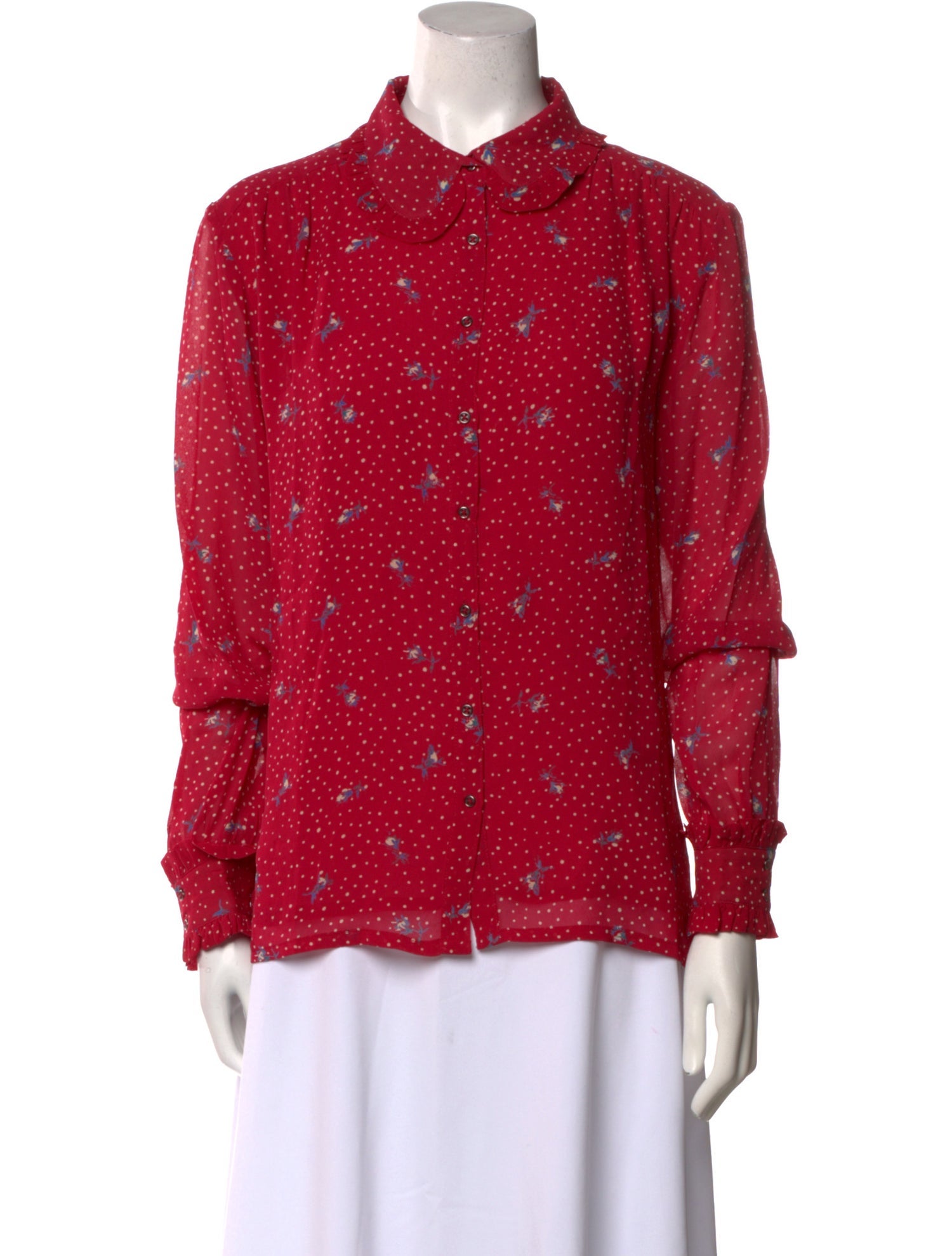 Brora Printed Long Sleeve Blouse