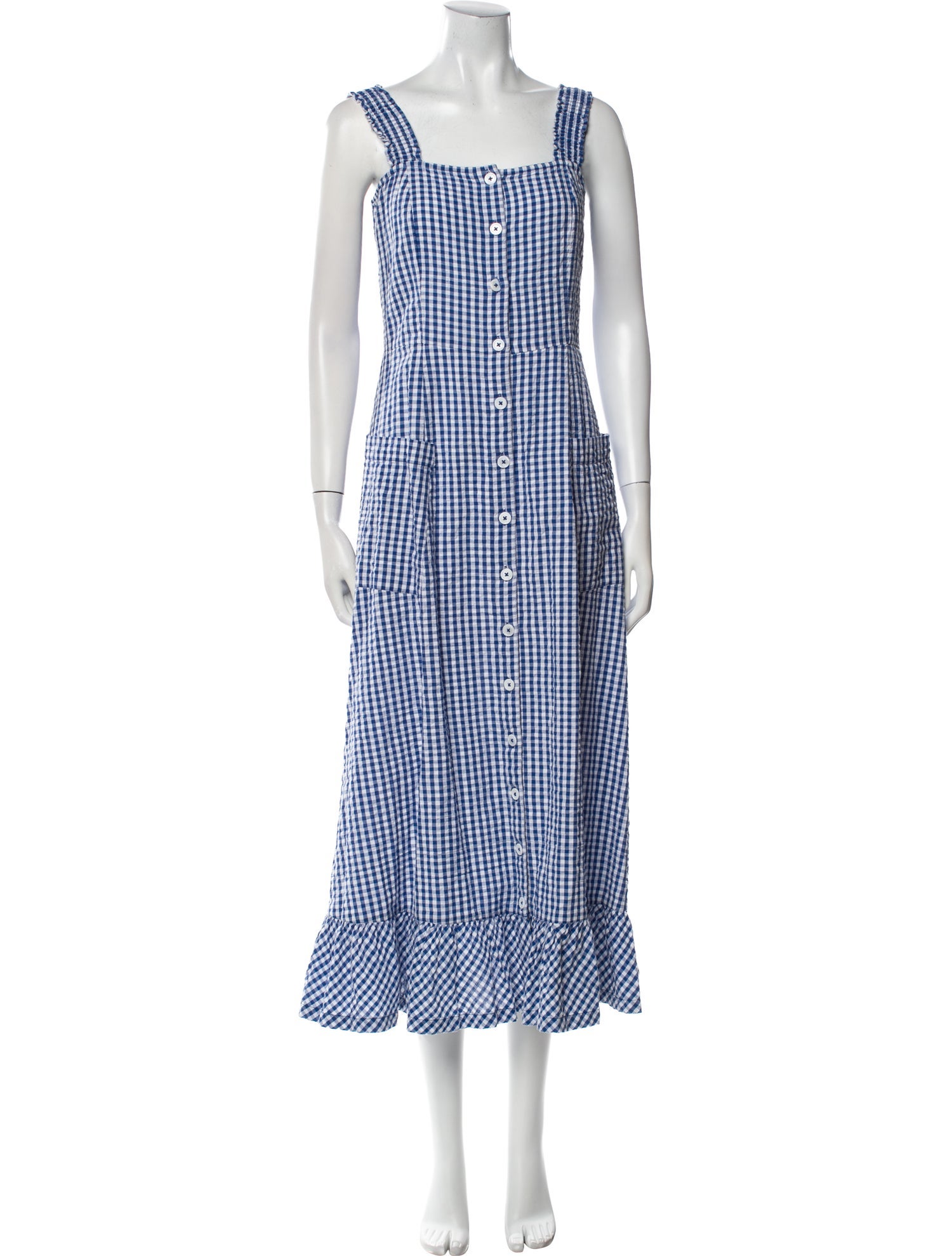 Brora Plaid Print Long Dress