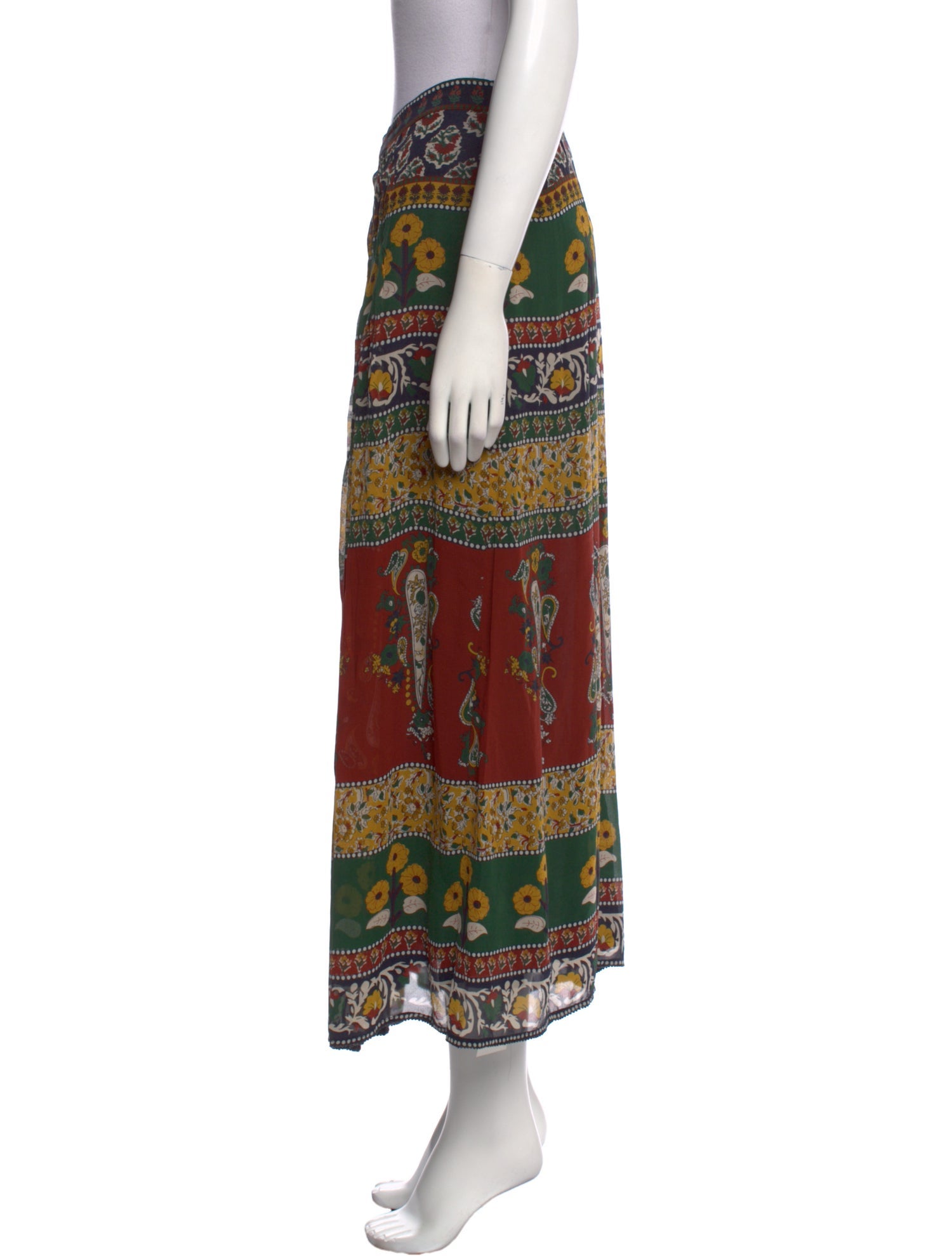 Brora Silk Midi Length Skirt