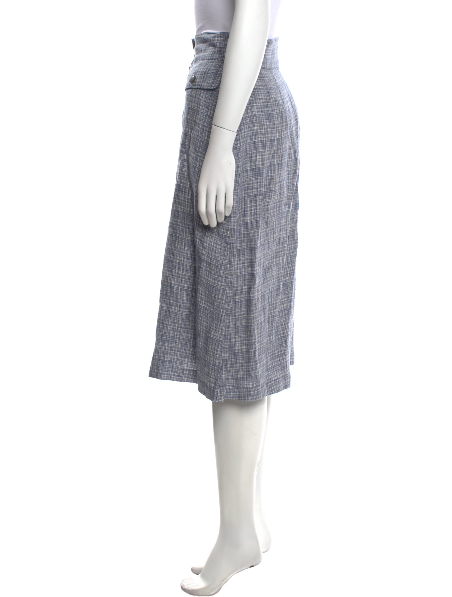Brora Linen Knee-Length Skirt
