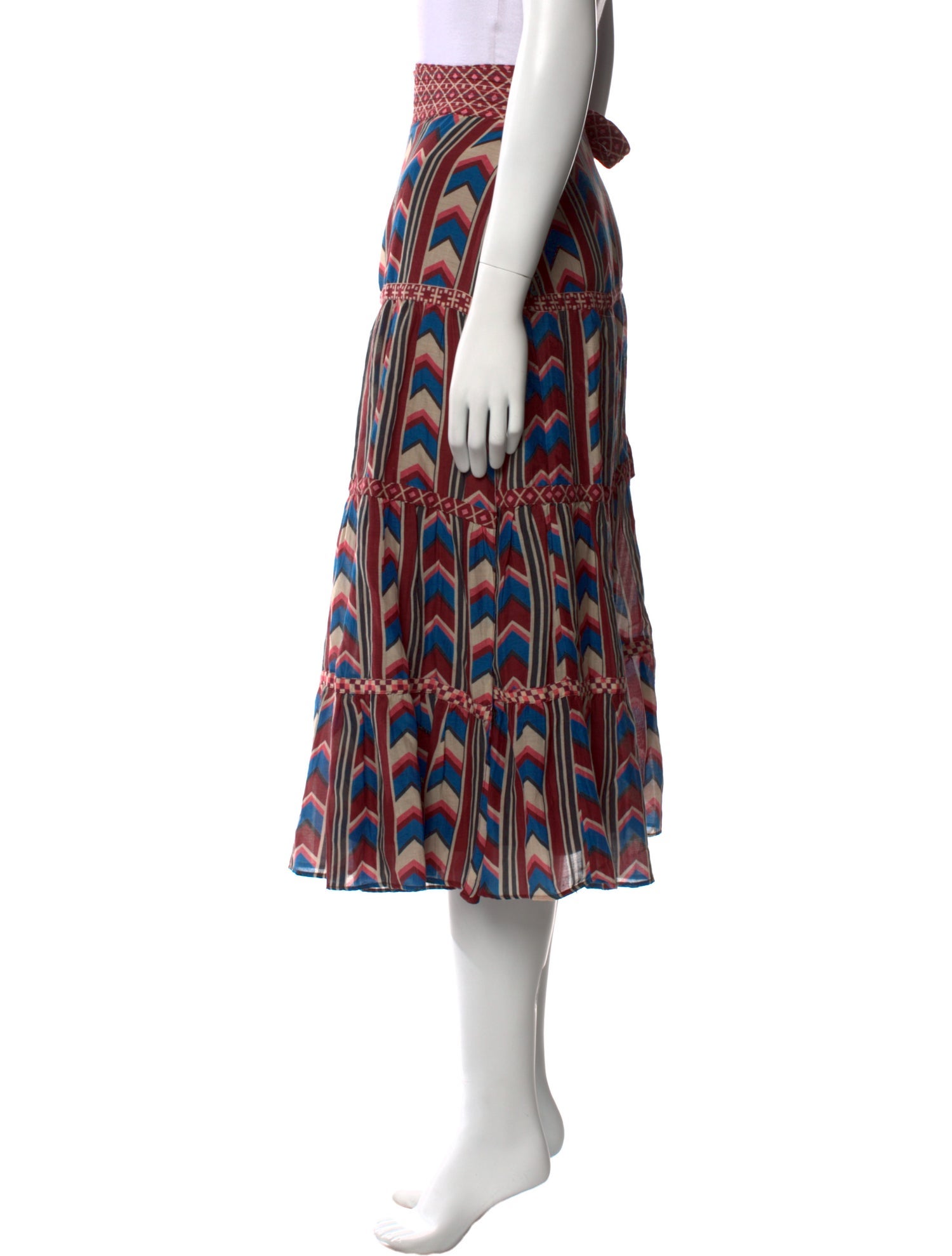 Brora Printed Midi Length Skirt