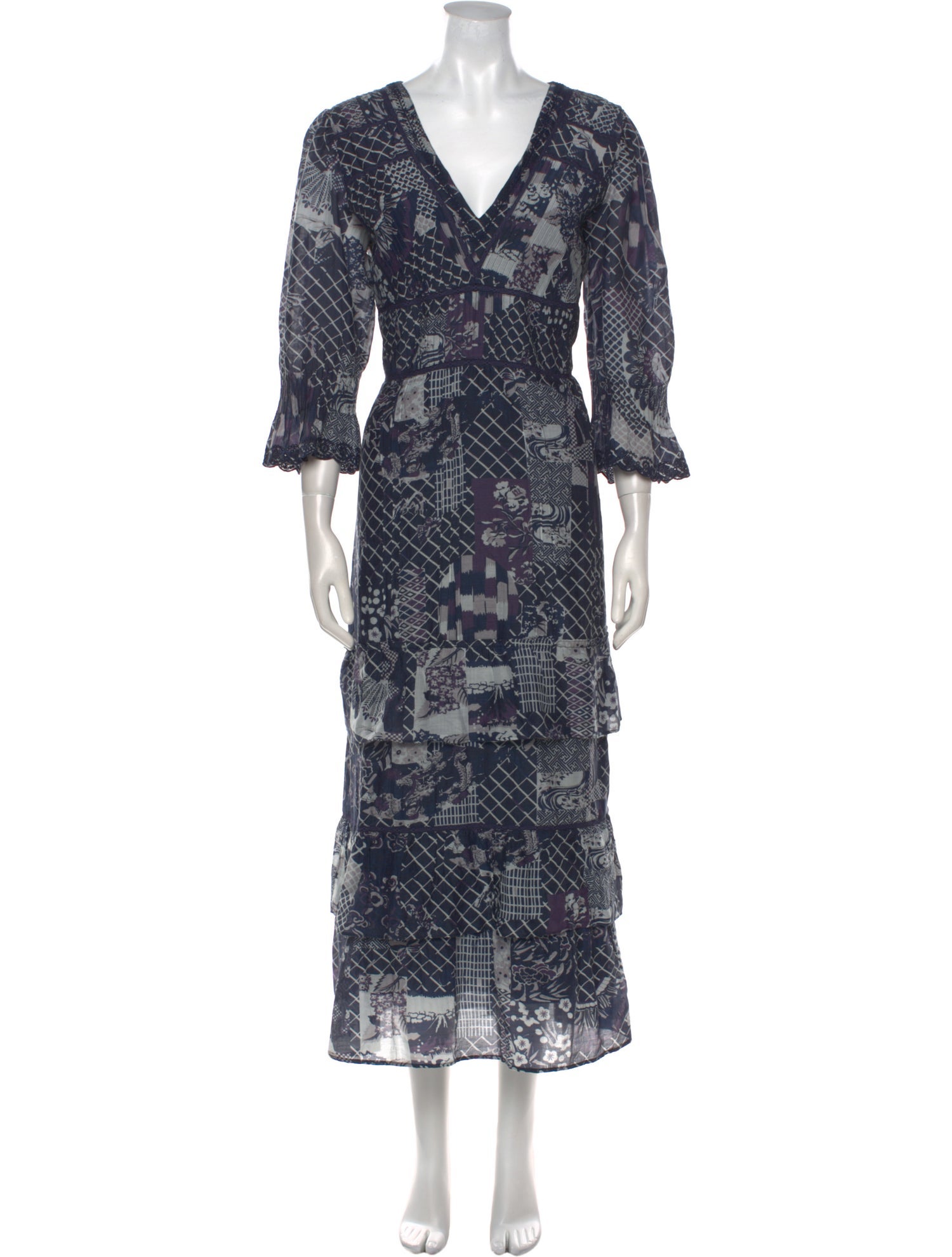 Brora Printed Long Dress w/ Tags