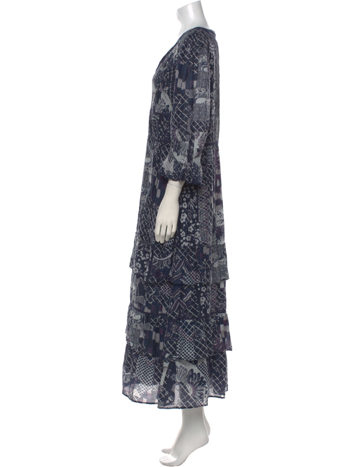 Brora Printed Long Dress w/ Tags