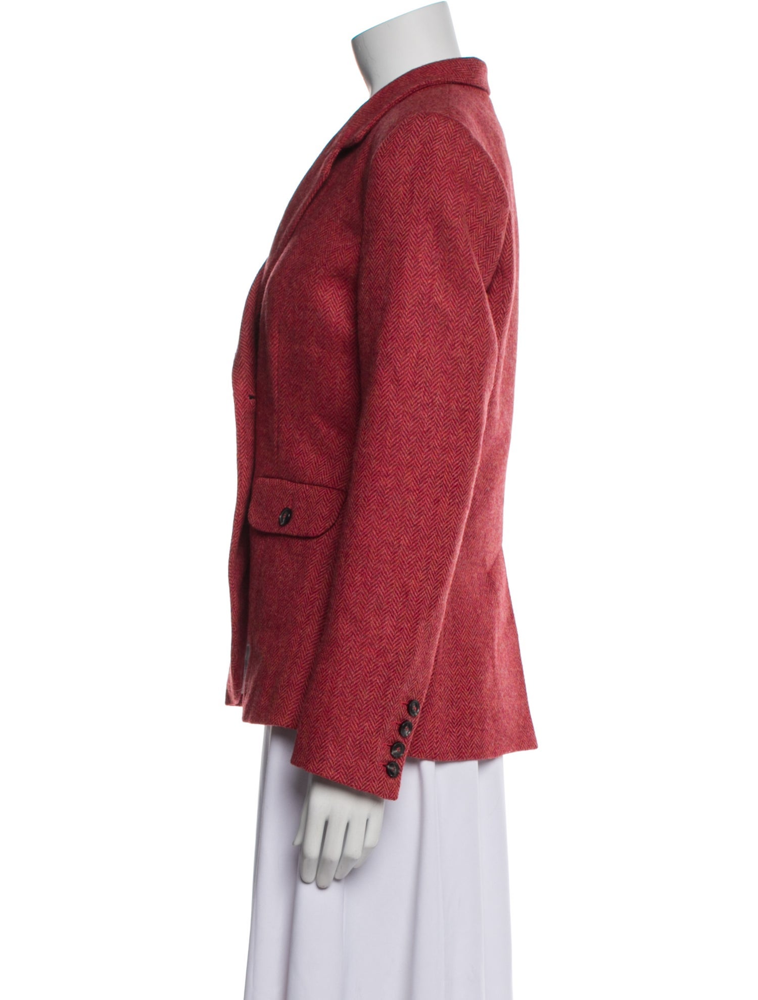 Brora Wool Tweed Pattern Blazer