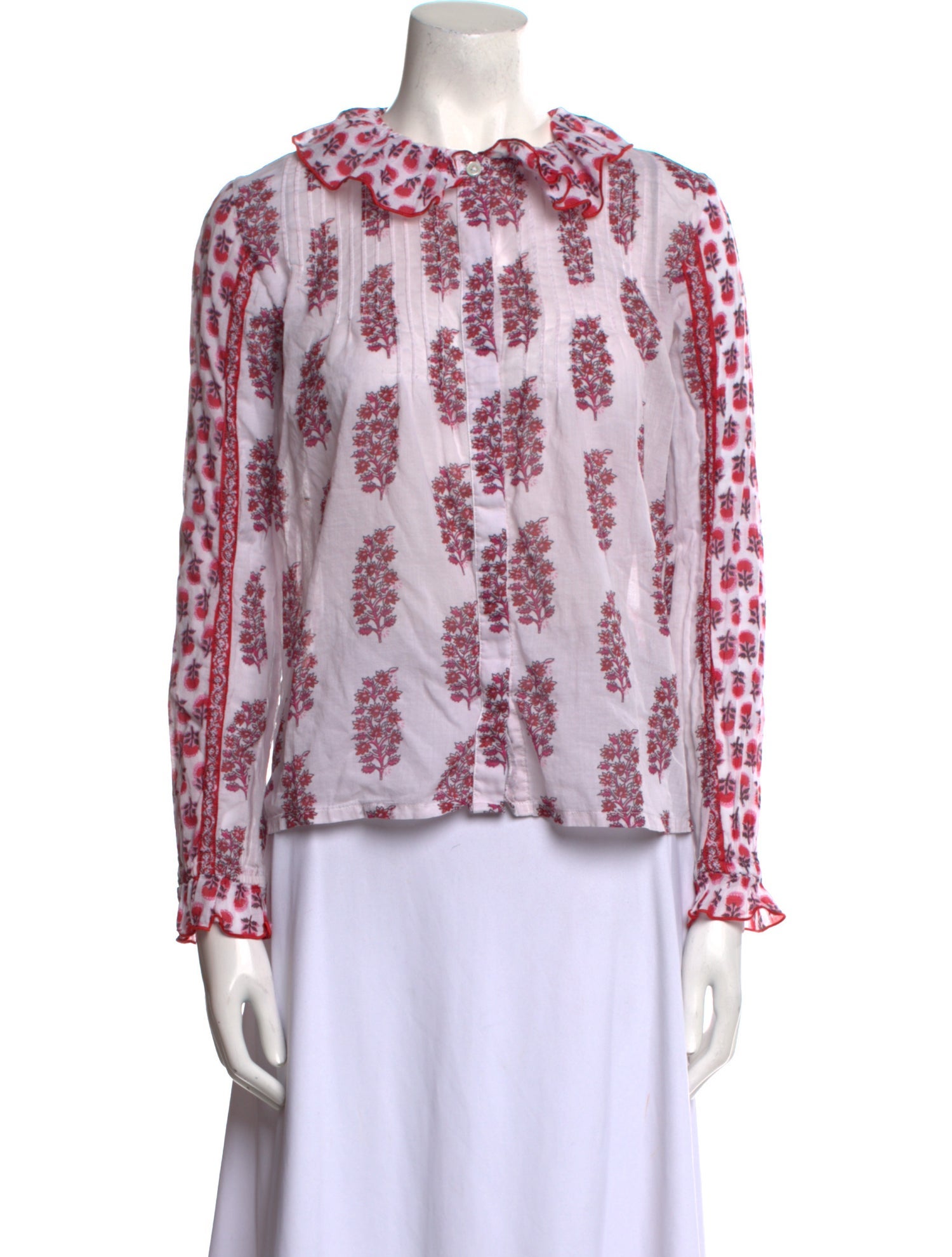 Brora Floral Print Crew Neck Blouse