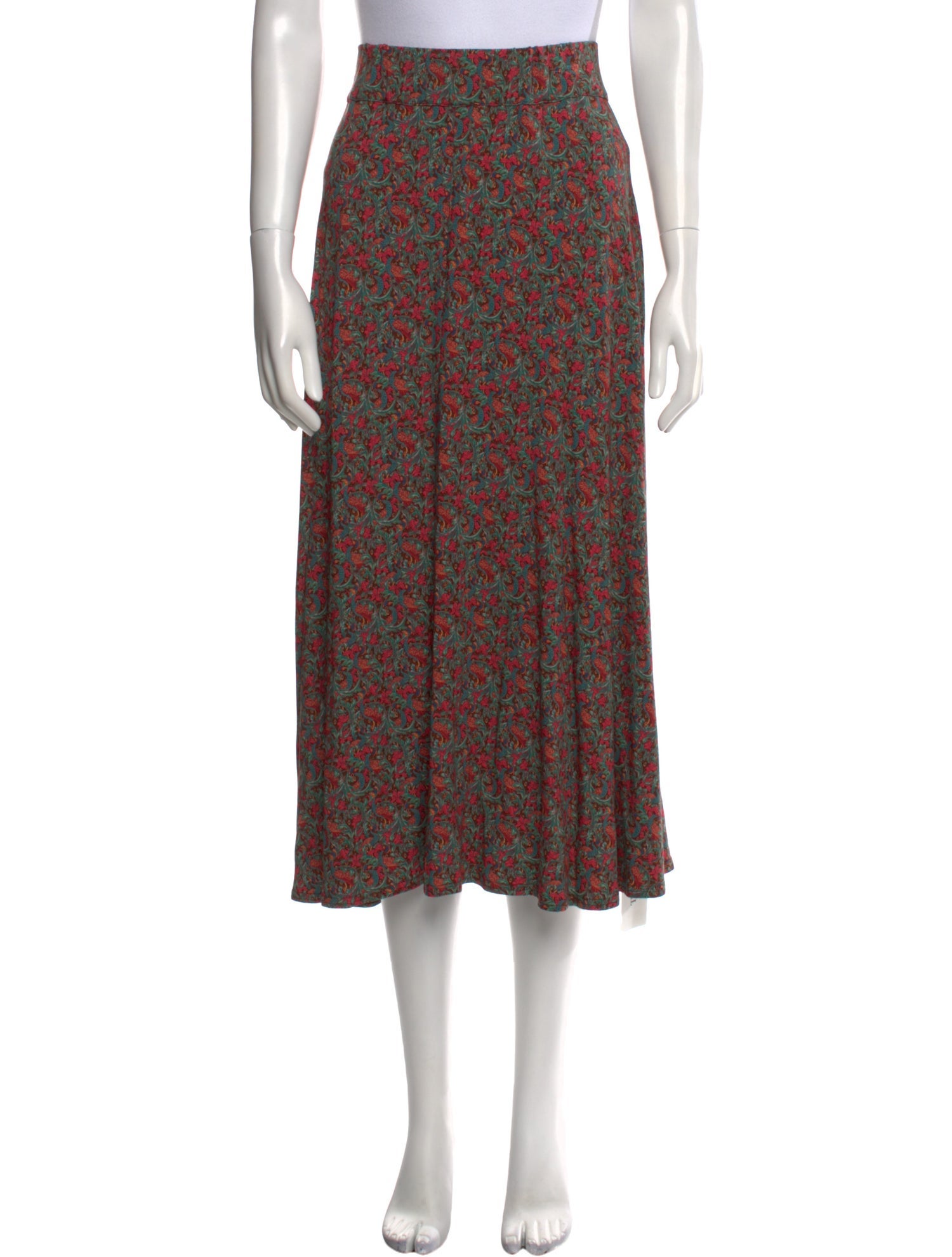 Brora Floral Print Midi Length Skirt